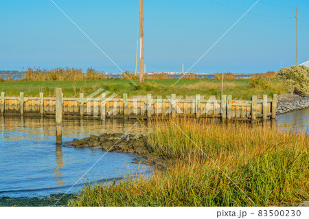 View from Holts Landing State Park of Calhoun Landing. On Indian River Bay in Sussex County, Delaware View from Holts Landing State Park of Calhoun Landing. On Indian River Bay in Sussex County, Delaware 83500230