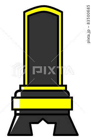 仏壇に置く位牌のイラストのイラスト素材