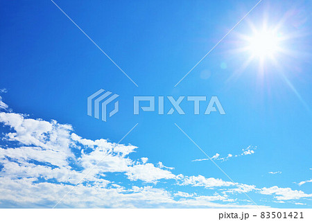 青空と雲 そして太陽 青空と雲 そして太陽 83501421