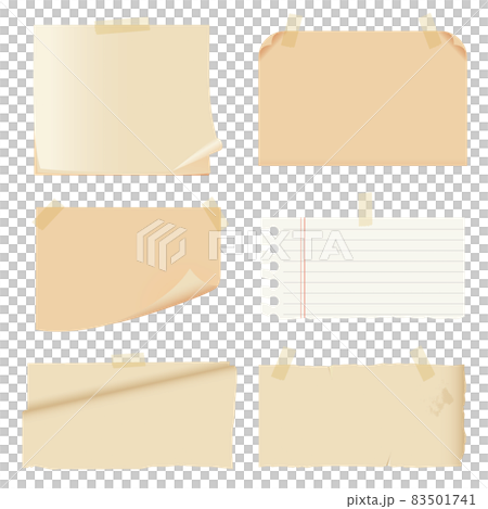 Vintage-style paper material set 83501741