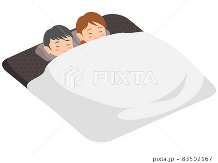 一緒に寝る男女 一緒に寝る男女 83502167