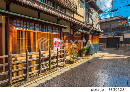 京都 祇園の町並み 京都 祇園の町並み 83505284