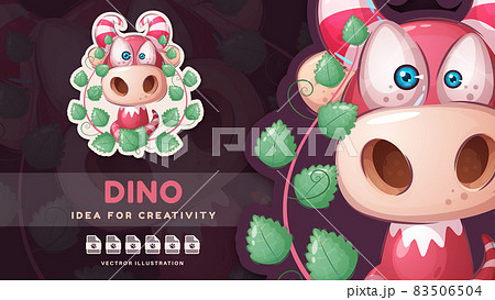 Cartoon character halloween monster - cute sticker 83506504