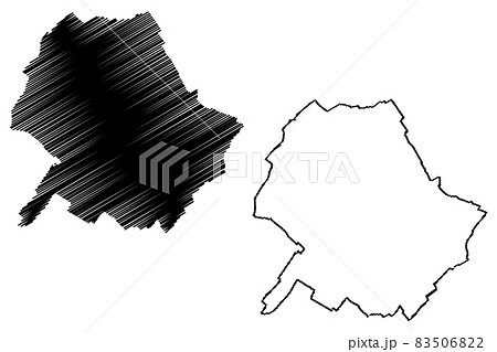 Roubaix City (French Republic, France) map vector illustration, scribble sketch City of Roubaix map Roubaix City (French Republic, France) map vector illustration, scribble sketch City of Roubaix map 83506822
