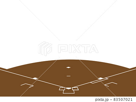 野球場 ダイヤモンド 素材のイラスト素材