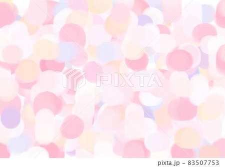 ピンクとブルーの円型パターンの背景素材 83507753