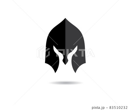 Spartan helmet logo images illustration 83510232