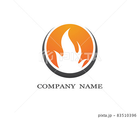 Fire symbol vector icon illustration 83510396