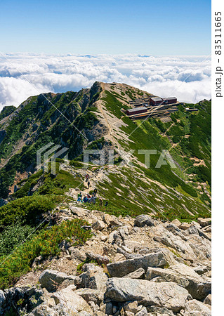 夏山登山：八方尾根から唐松岳へ 83511665
