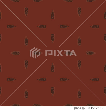 Seamless pattern retro chinese bottle on dark red background. Geometrical texture template for menu restaurant. Seamless pattern retro chinese bottle on dark red background. Geometrical texture template for menu restaurant. 83512535
