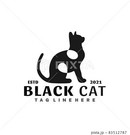 creative black cat logo Vector Symbol Icon Design Illustration Stock Vector  Image & Art - Alamy