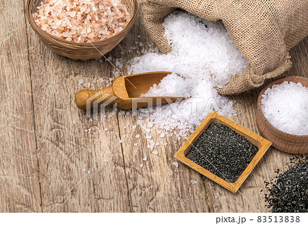 collection of different types of salt 83513838