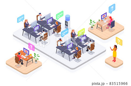 Call Center Concept Set 83515966