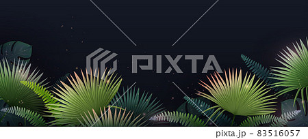 Tropical Leaves Background 83516057