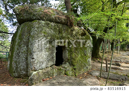 古墳時代のの石棺式石室(名古屋城内) 古墳時代のの石棺式石室(名古屋城内) 83516915