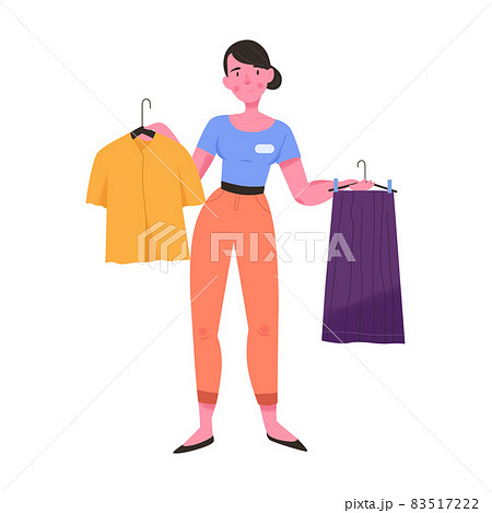 Shop Assistant Flat Icon Shop Assistant Flat Icon 83517222