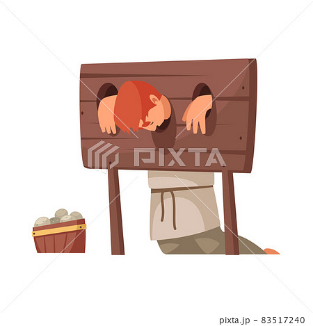 Medieval People Cartoon Icon 83517240