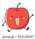 笑顔のリンゴのイラスト【手描き】 83518067