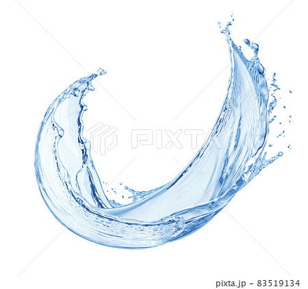 Water splash isolated on white background Water splash isolated on white background 83519134