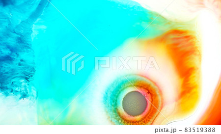 カラフルで印象的な水彩抽象画 83519388