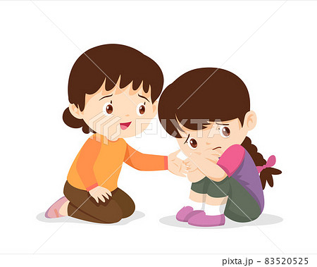 girl consoling her sad friend 83520525