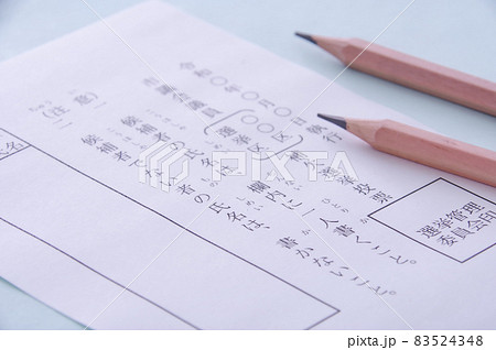 投票用紙 83524348