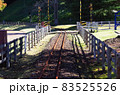 線路の真っすぐなレール 83525526