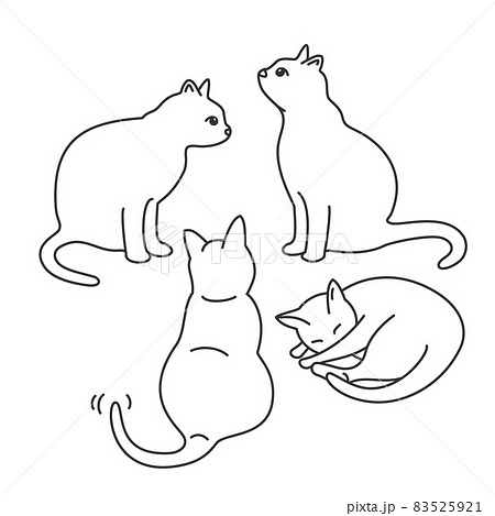 猫のポーズ4選 83525921