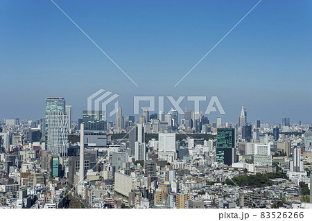 東京の風景　高層ビルからの都市景観 83526266