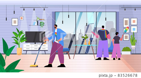 male parents cleaning house with little son gay family transgender love LGBT community concept male parents cleaning house with little son gay family transgender love LGBT community concept 83526678