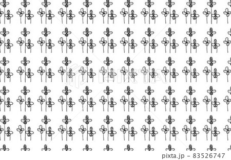 モノクロトーンカラーのクローバーパターンデザイン モノクロトーンカラーのクローバーパターンデザイン 83526747