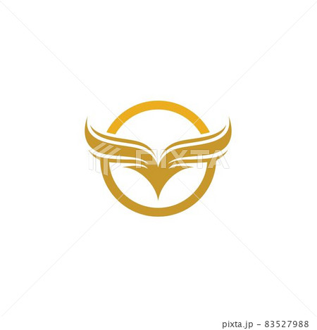 Wing logo template symbol icon illustration 83527988