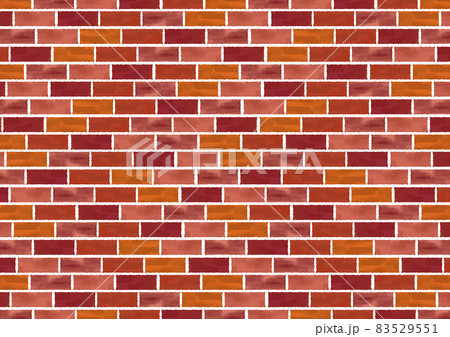 レンガの壁紙素材のイラスト素材