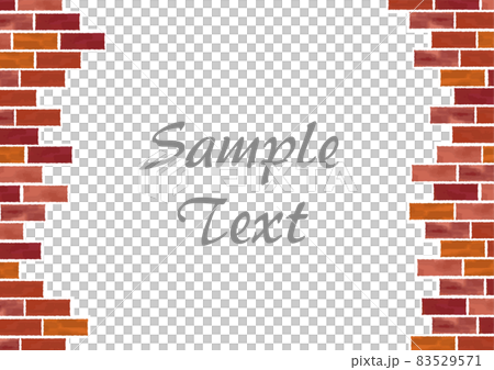レンガのフレームイラスト 83529571