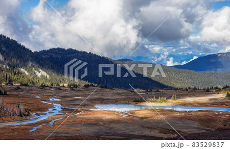 Canadian nature landscape in mountains. Canadian nature landscape in mountains. 83529837