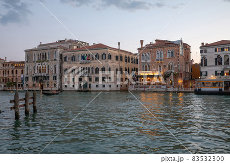 Panoramic view of Venice grand canal view with historical buildings Panoramic view of Venice grand canal view with historical buildings 83532300