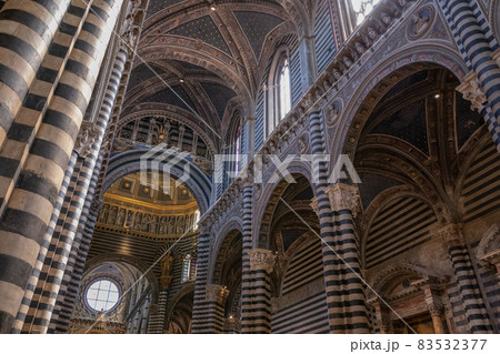 Panoramic view of interior of Siena Cathedral (Duomo di Siena) Panoramic view of interior of Siena Cathedral (Duomo di Siena) 83532377