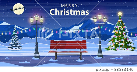 Christmas in night city park, 83533146