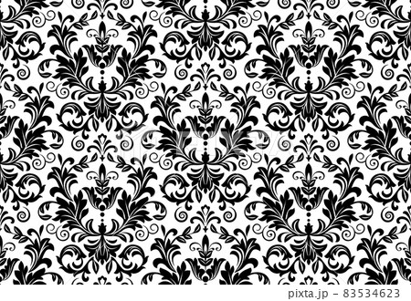 Wallpaper in the style of Baroque. Seamless background. 83534623
