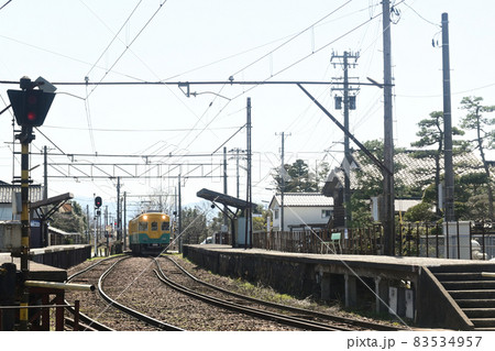 富山県　富山地方鉄道　中加積駅＆車両　風景（ロケ地） 83534957