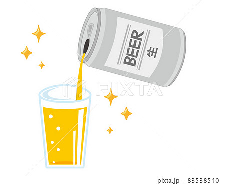 缶ビール　缶　ベクターイラスト 83538540