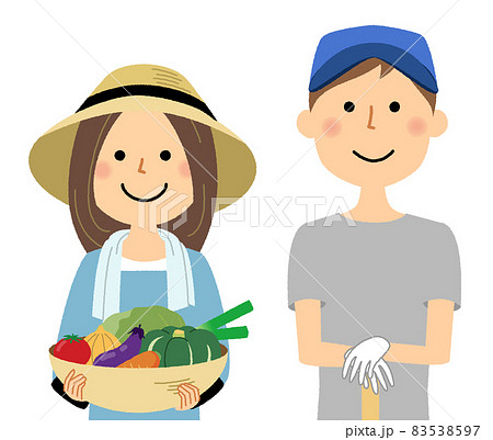 農家の人々 働く人 83538597