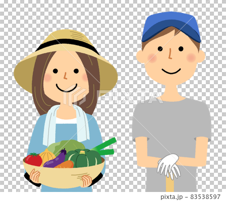 農家の人々 働く人 83538597