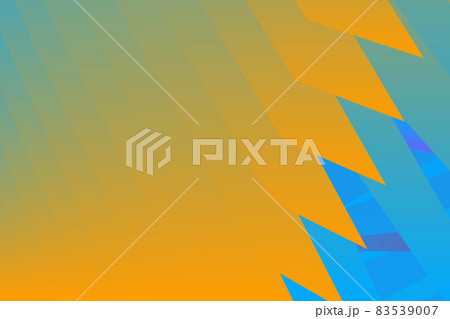 Minimal cover graphic, copy space design. Neon yellow blue gradient color. Abstract 80s texture geometric pattern line. Dynamic stripes fluid trendy background. Artistic simple modern template vector 83539007