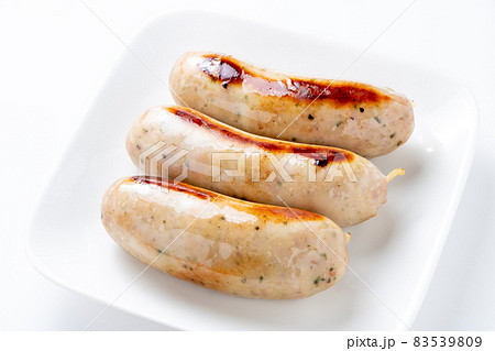 焼いたフランクフルトソーセージ。 焼いたフランクフルトソーセージ。 83539809