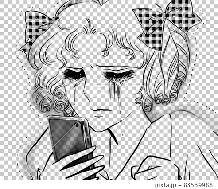 70's Shojo Manga Net A young lady with a ribbon vertical roll crying for slander 70's Shojo Manga Net A young lady with a ribbon vertical roll crying for slander 83539988