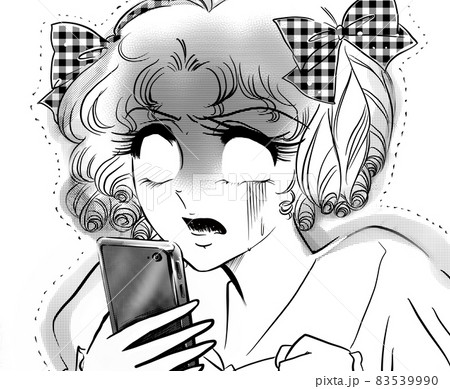 70年代少女漫画ネットの誹謗中傷に青ざめるリボン縦ロールお嬢様　 83539990