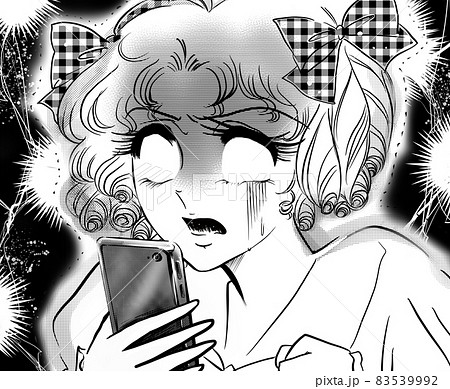 70年代少女漫画ネットの誹謗中傷に青ざめるリボン縦ロールお嬢様　 83539992