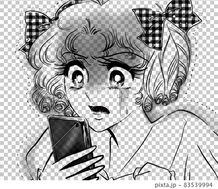 70年代少女漫画ネットの誹謗中傷に青ざめるリボン縦ロールお嬢様　 83539994