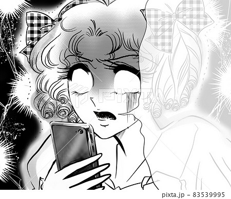 70年代少女漫画ネットの誹謗中傷に青ざめるリボン縦ロールお嬢様　 83539995
